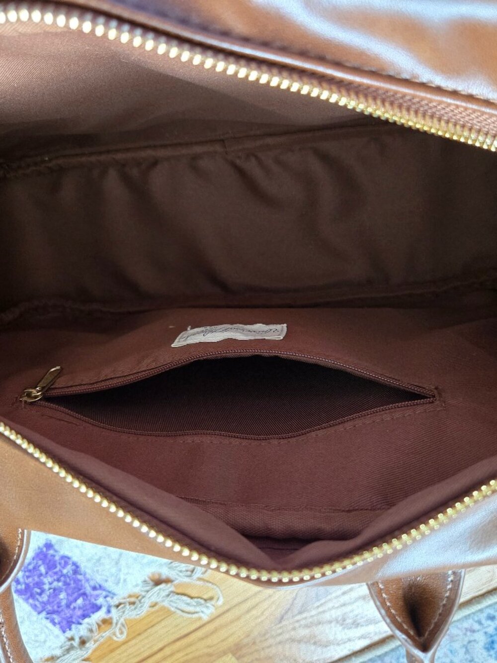 Brown handbag
